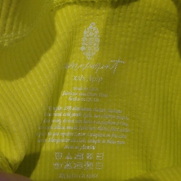 Free People, Happiness Runs Muscle Tank, XS/S, Neon Margarita - Picture 4 of 4
